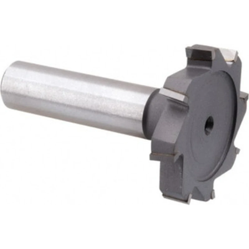Made in USA ANSI 812 (Old Std # 24) 1-1/2 Cut Diam, 1/4 Cut Width, 1/2 Shank, Staggered-Tooth Woodruff Keyseat Cutter...